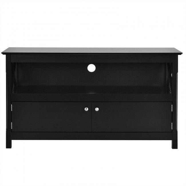 44 Inch Wooden Storage Cabinet TV Stand