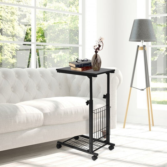 Height Adjustable Sofa Side Snack End Slide Table