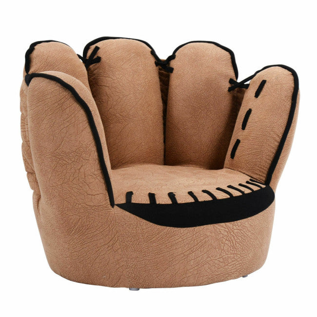 Household Five Fingers Baseball Glove Shaped Kids Leisure Upholstered Sofa