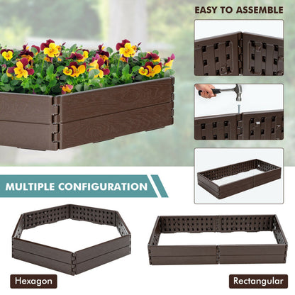 Vegetable and Flower Raised Garden Bed Set