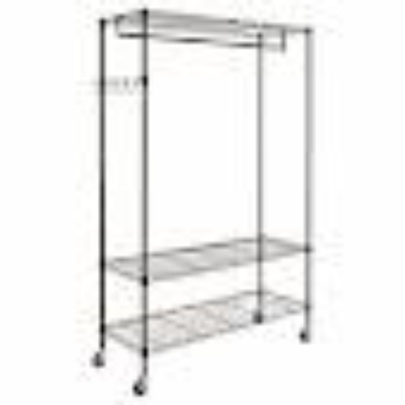 Alera Wire Shelving Garment Rack (Black)