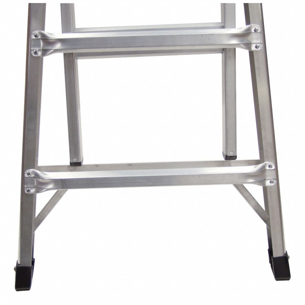 Werner Multipurpose Ladder, Extension, Scaffold, Staircase, Stepladder Configuration, 19 ft, Aluminum