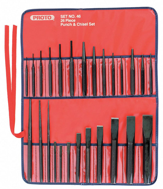 Punch and Chisel Set, 26 Pieces