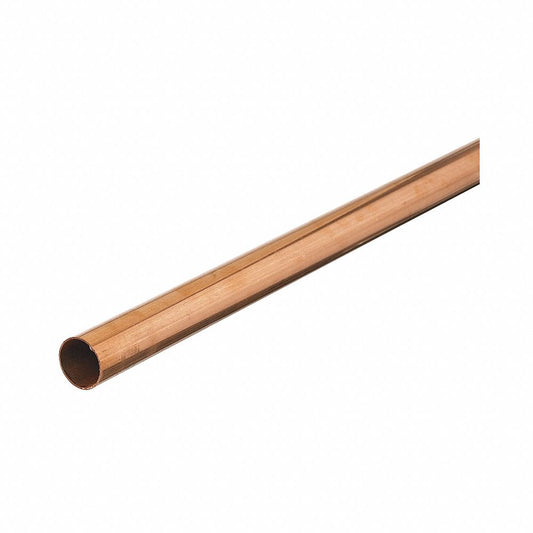 Straight Copper Tubing, 5/8 in Outside Dia, 2 ft Length, Type L