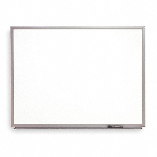 36"x48" Melamine Whiteboard, Aluminum Frame, Gloss