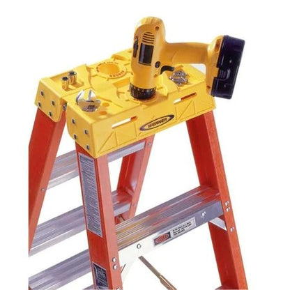 Werner 5 ft Fiberglass Twin Stepladder, 300 lbs. Capacity