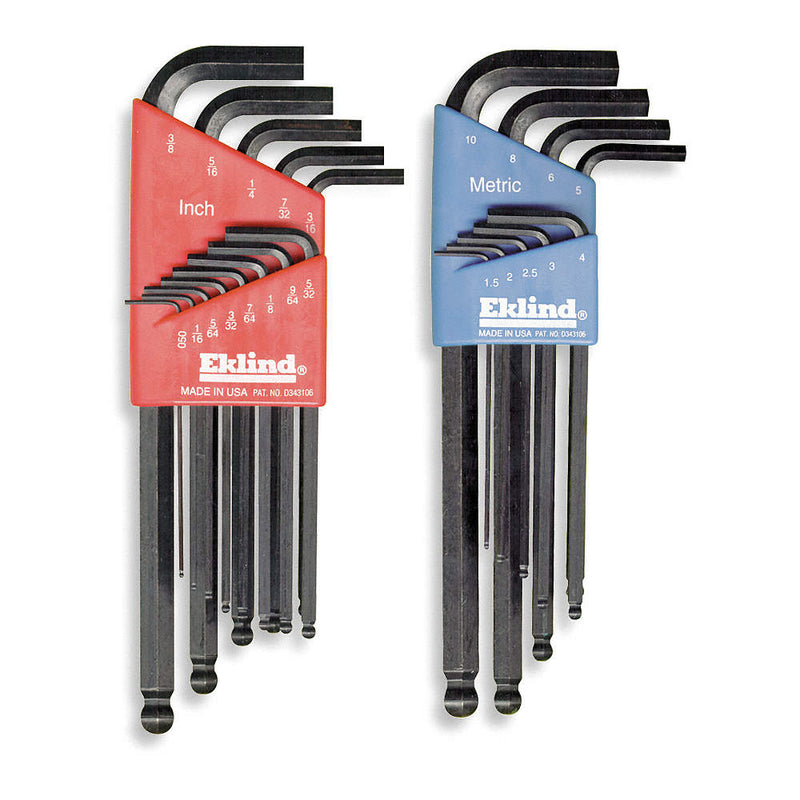22 Piece Metric/SAE L-Shape Hex Key Set, 13222