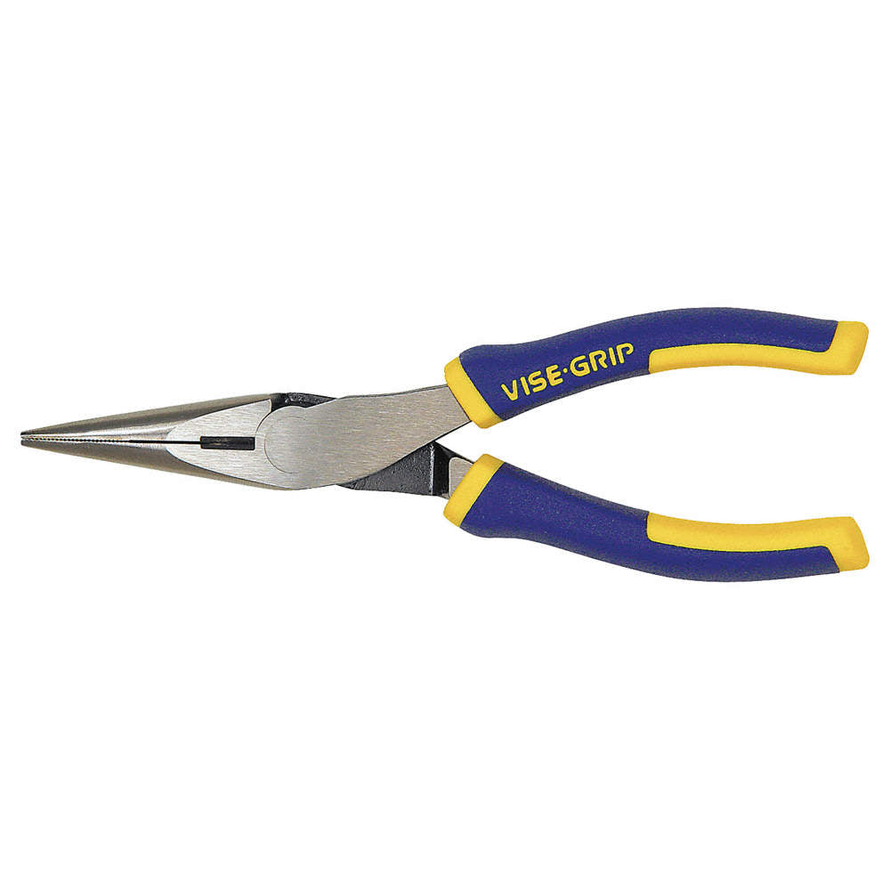 Long Nose Plier, 6 in., Serrated