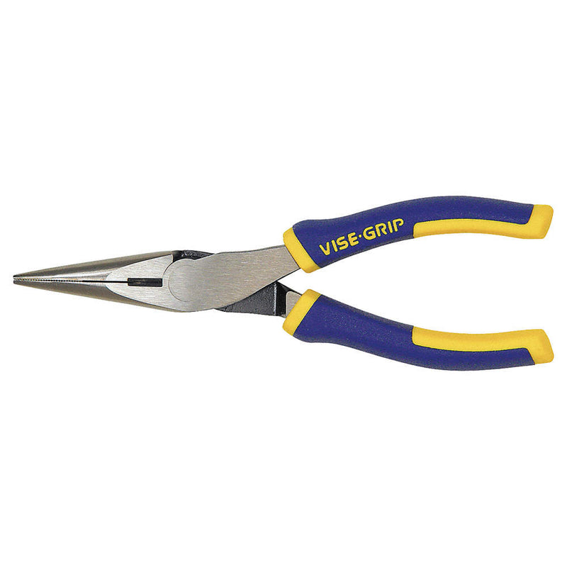 Long Nose Plier, 6 in., Serrated