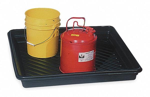 Spill Tray, 18 gal Spill Capacity, Polyethylene
