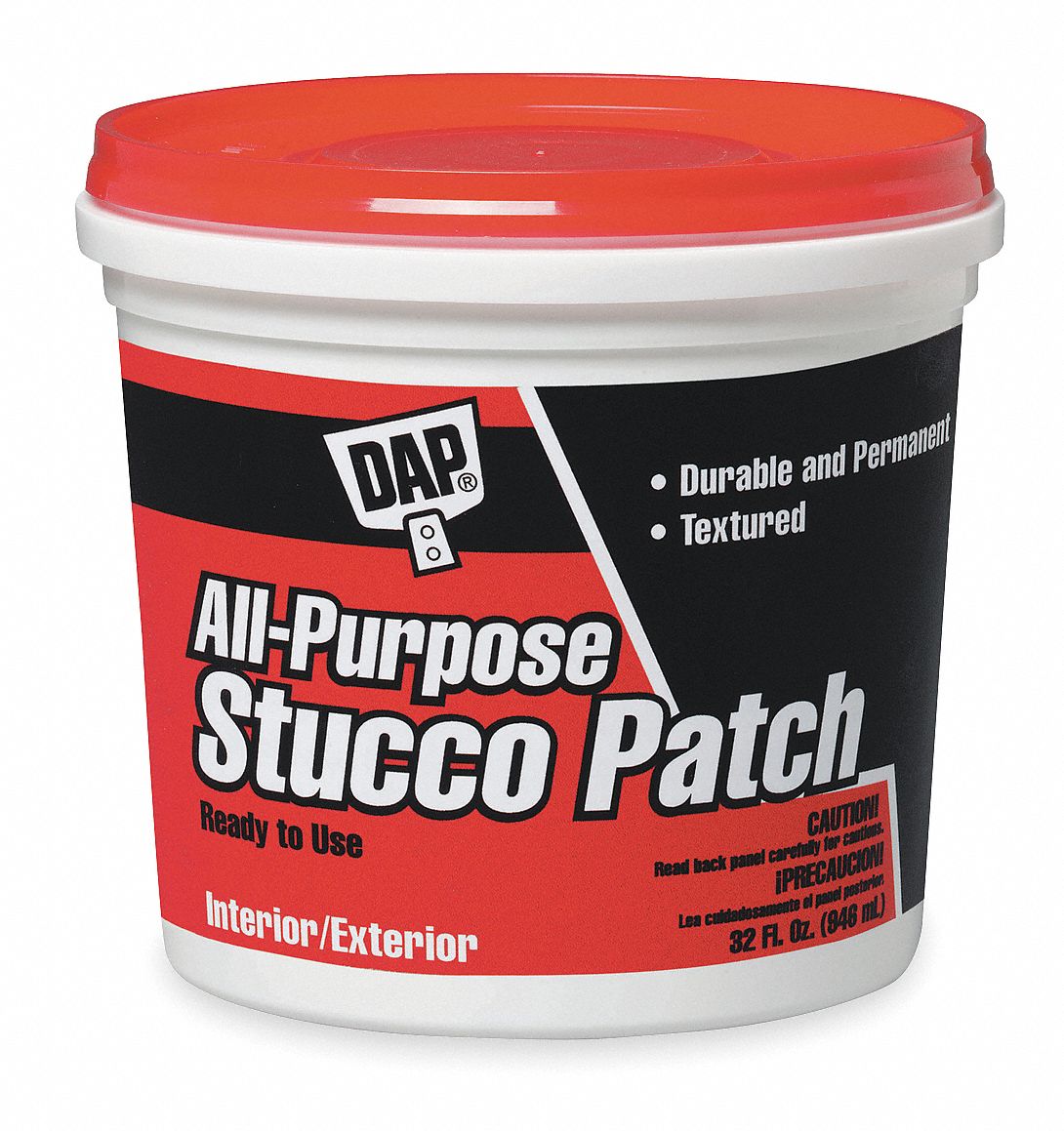 DAP All-Purpose Stucco Patch, 1 gal, Tub, White
