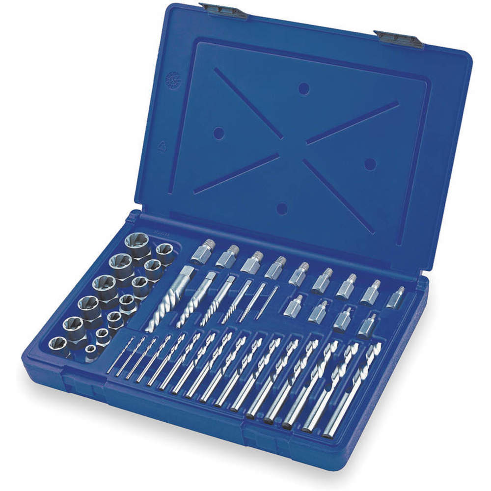 Extractor/Drill Set, HSS, Cobalt, 48 Pcs