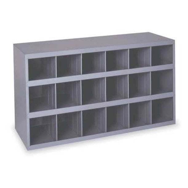 Prime Cold Rolled Steel Pigeonhole Bin Unit , 12 in D x 19 1/4 in H x