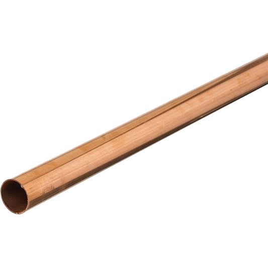 Straight Copper Tubing, 7/8 in Outside Dia, 2 ft Length, Type L