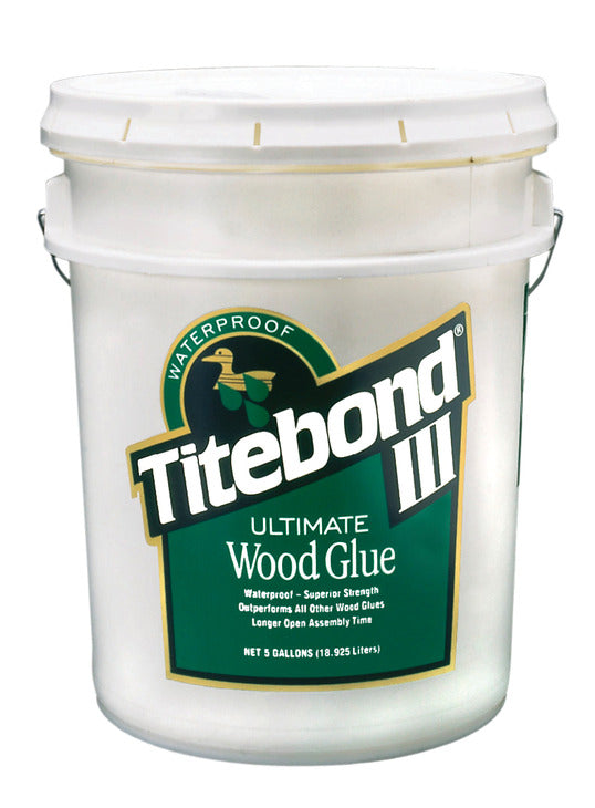 Wood Glue, 640 oz, Pail, Begins to Harden in 8 to 10 min 24 hr Full Cure