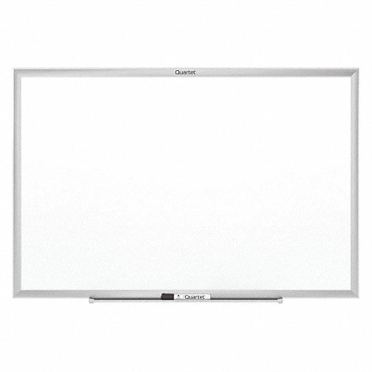 48"x72" Magnetic Steel Whiteboard, Gloss, Depth: 1/2 in