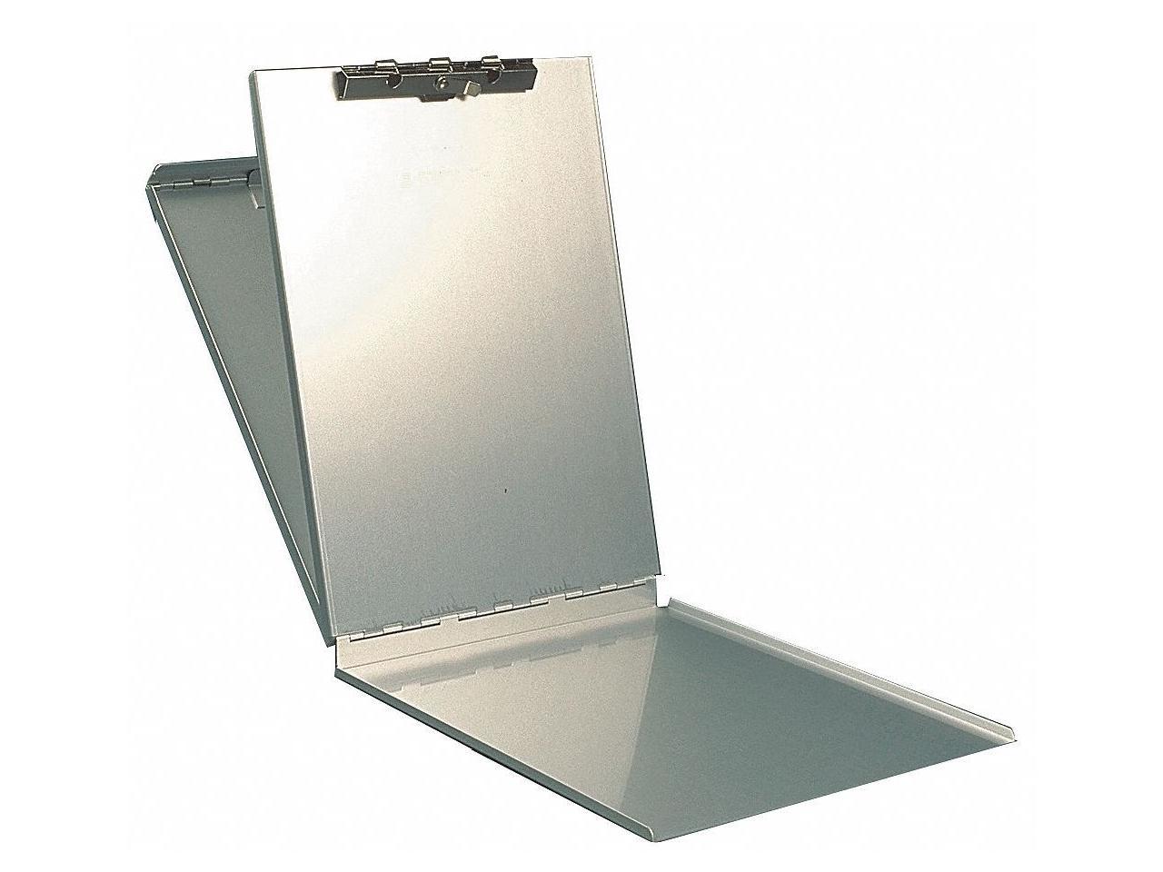 8-1/2" x 14" Portable Storage Clipboard 3/8", Silver