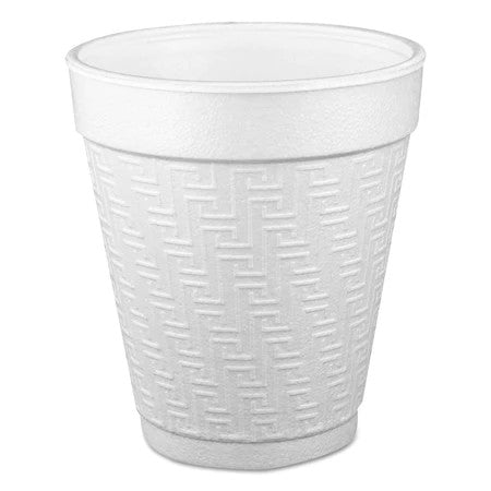 Small Foam Drink Cup, 10 oz, Hot/Cold, White, PK1000