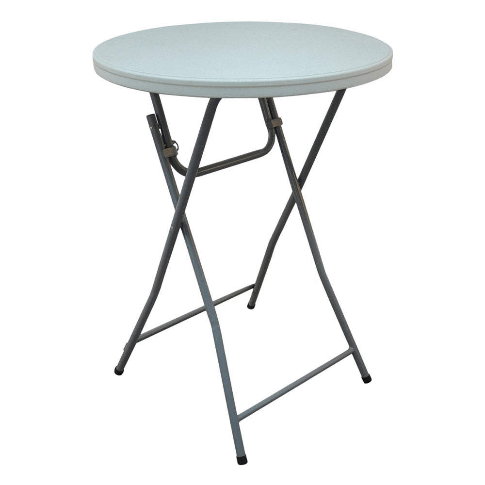 Round Folding Table , 32" Dia. X 44" , Blow Molded Polyethylene Top,