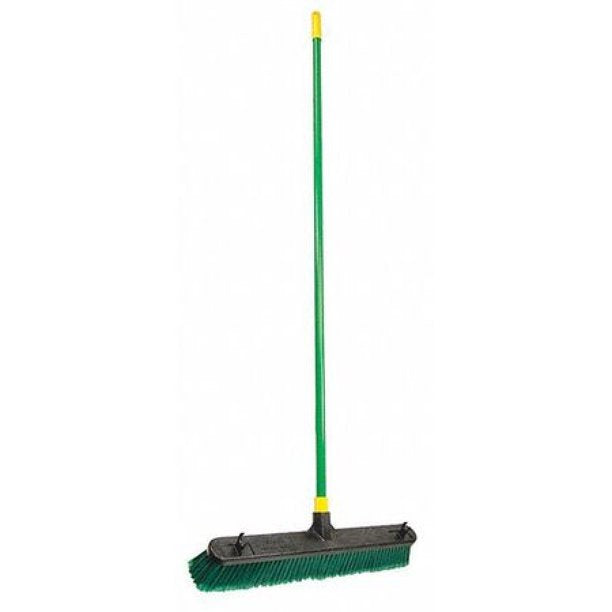 Push Broom, 60" Handle L, 24" Broom W