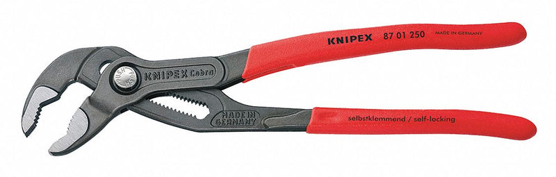 10" Knipex Cobra Water Pump Pliers, Plastic Grip