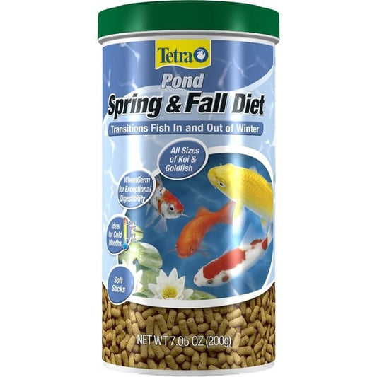 Pond Spring and Fall Diet Sticks Fish Food 7.05 oz