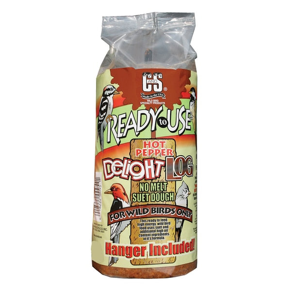 Hot Pepper Suet Log 1Lb