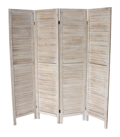 Eversyn 71'' H 4 - Panel Wood Folding Room Divider