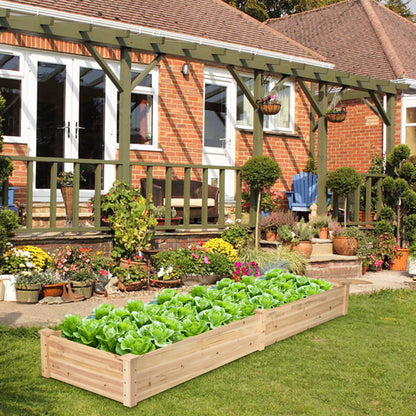 Wooden Vegetable Raised Garden Bed for Backyard