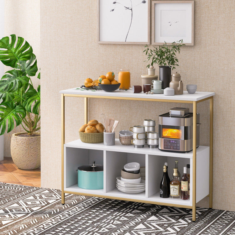 Modern Kitchen Buffet Sideboard with 3 Compartments