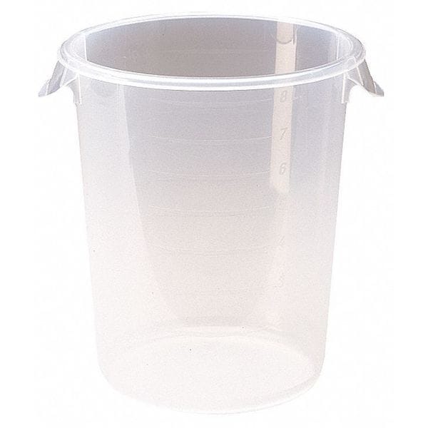 Rubbermaid Commercial Products Plastic Round Food Storage Container for Kitchen/Food Prep/Storing