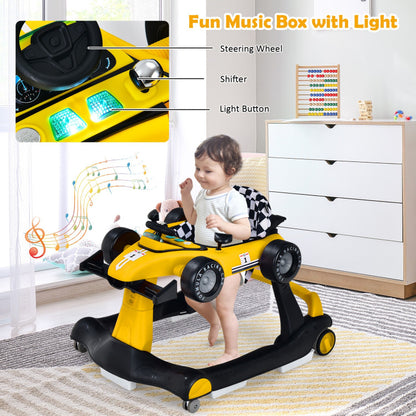 4-in-1 Foldable Activity Push Walker with Adjustable Height