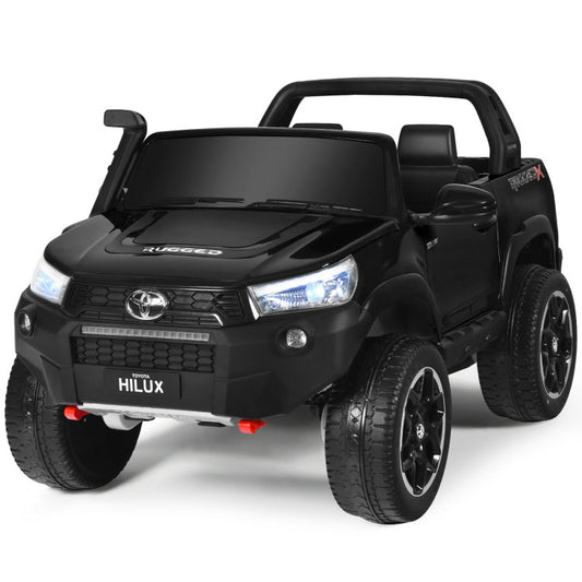 Costway 2*12V Licensed Toyota Hilux Ride On Truck Car 2-Seater 4WD with Remote
