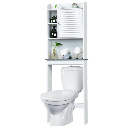 Bathroom Over-the-toilet Space Saver with Adjustable Shelves