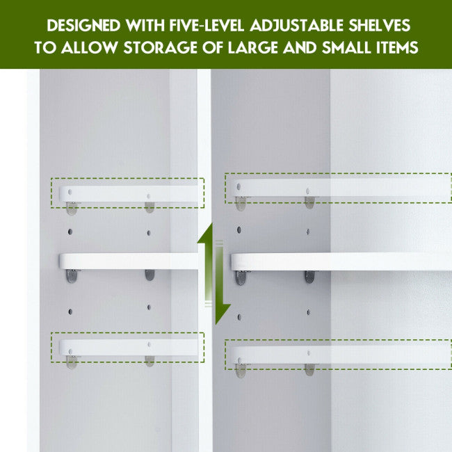 Bathroom Over-the-toilet Space Saver with Adjustable Shelves