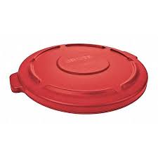 Rubbermaid Commercial FG264560RED Brute Trash Can Lid, 44 Gallon, Red - Milagru Store