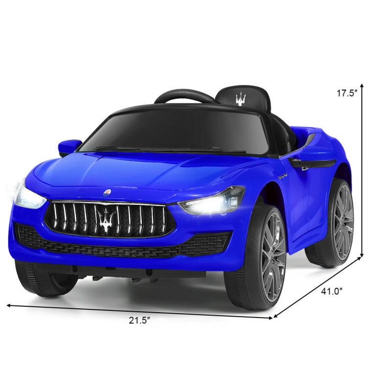 Costway 12 V Remote Control Maserati Licensed Kids Ride on Car