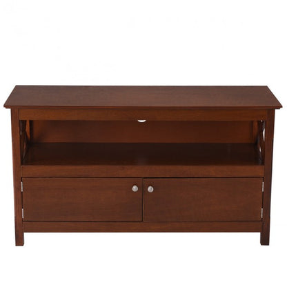 44 Inch Wooden Storage Cabinet TV Stand