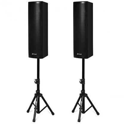 2000W Set of 2 Bi-Amplified Speakers with USB/SD Card Input