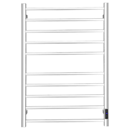 10 Bar Towel Warmer Wall Mounted Electric Heated Towel Rack with Built-in Timer