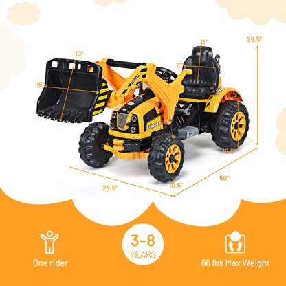 Costway 12V Battery Powered Kids Ride-on Dumper Truck