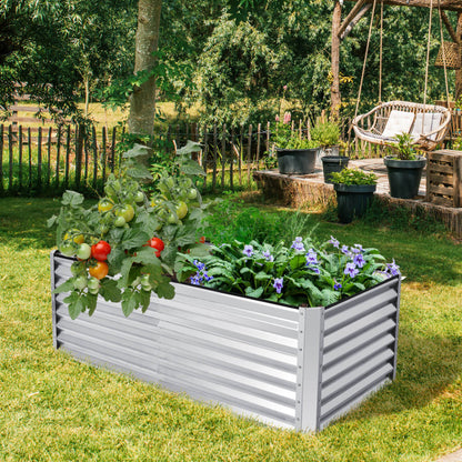 Raised Garden Bed with Four Ground Stakes