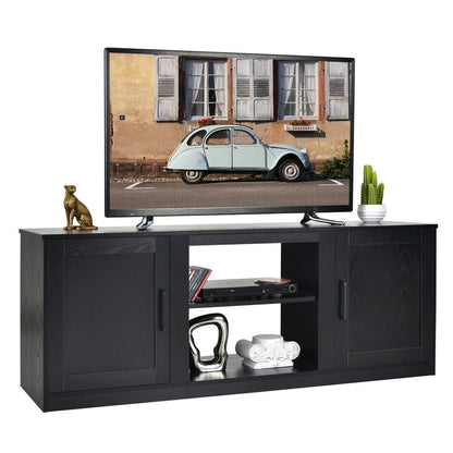 58 Inches TV Stand with 2 Cabinets for 65-Inch TV