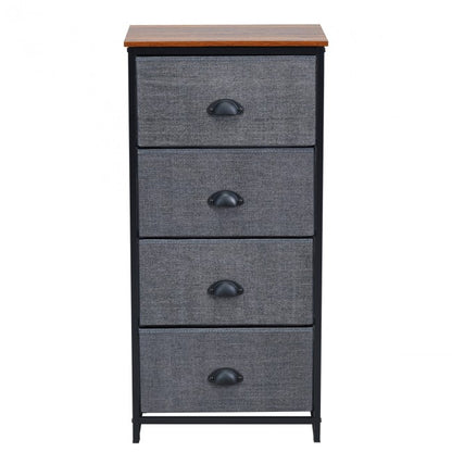 Chest Storage Tower Side Table Display Storage with 4 Drawers