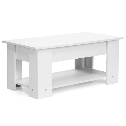 Coffee Table with Lift-up Desktop and Hidden Storage