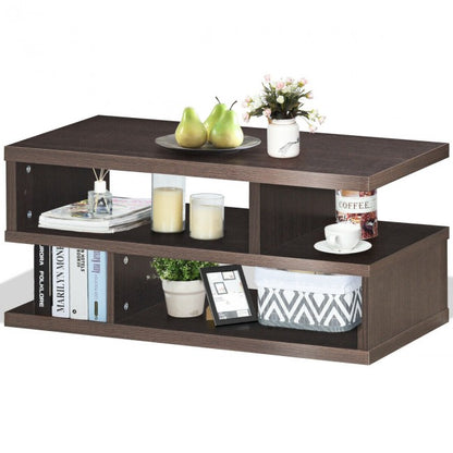 3-tier Rectangular Modern Console Table Coffee Table