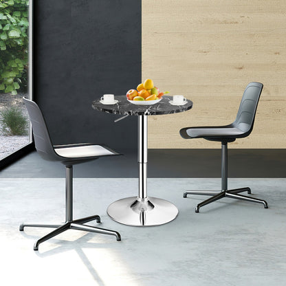 Round Height Adjustable Bistro Bar Table