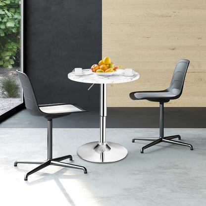 Round Height Adjustable Bistro Bar Table