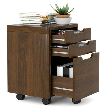 Mobile Storage Cabinet with 3 Drawers