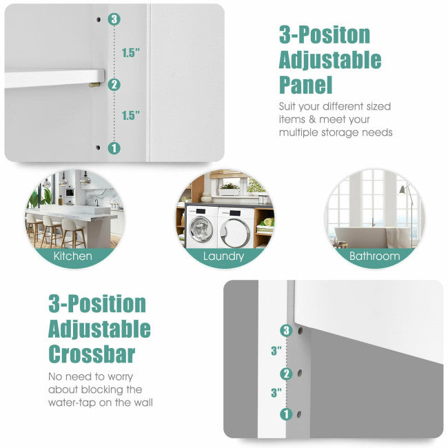 Over The Toilet Bathroom Storage Space Saver with Shelf